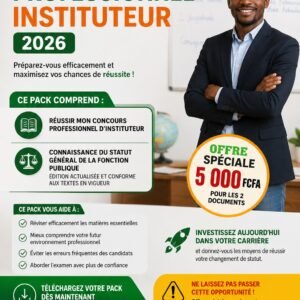 PACK SPÉCIAL CONCOURS PROFESSIONNEL INSTITUTEUR 2026
